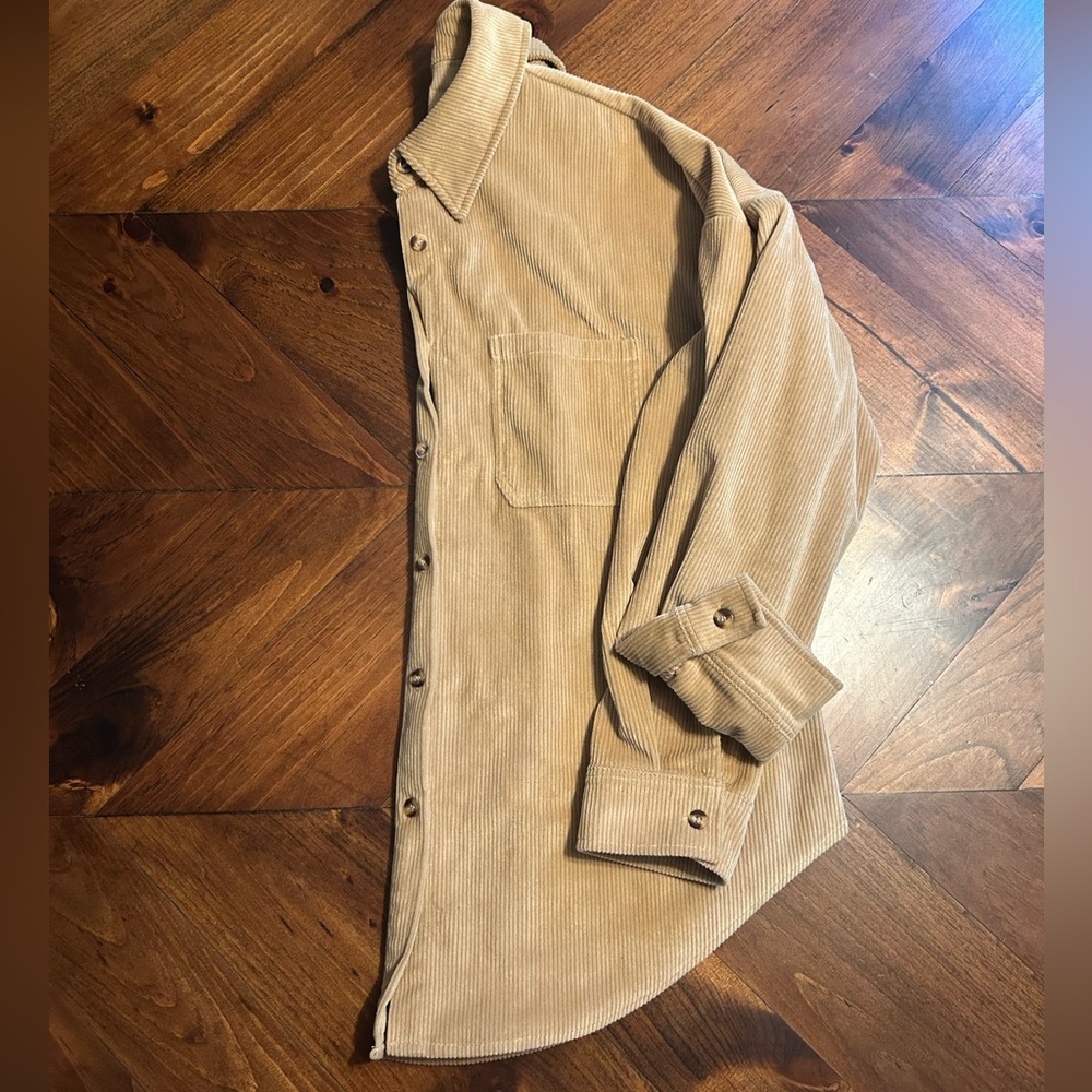 Oversized corduroy shirt